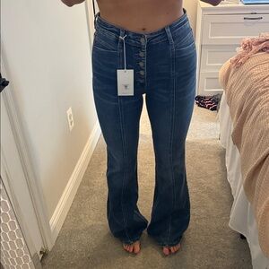 Flying Monkey Dark Blue Flare Jeans